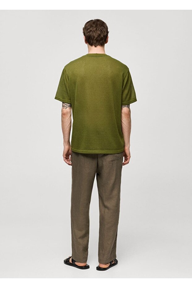 100% Linen Drawstring Pants - 4