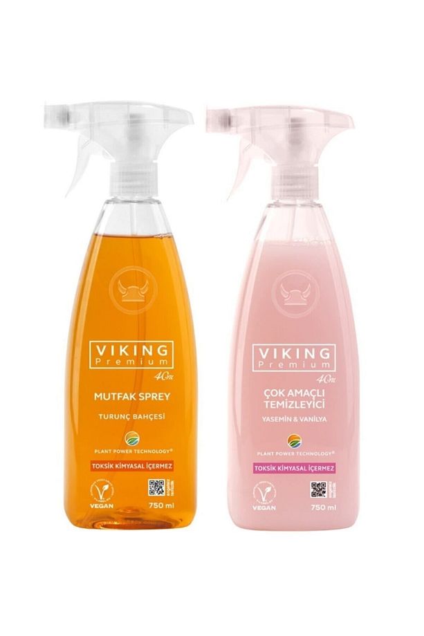 Premium 2'li (çok Amaçlı Yüzey Temizleyici , Mutfak Turunç Bahçesi) Paket 750 Ml X 2 Adet - 1
