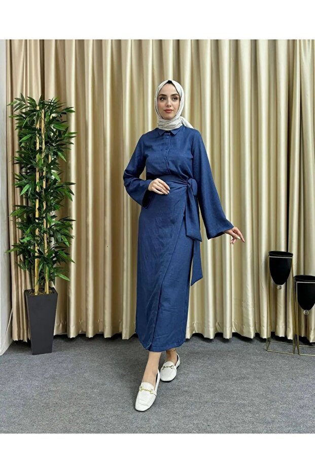 Hijab Skirt Set - Side Tie Detail