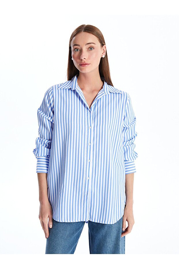 Striped Long Sleeve Women's Shirt