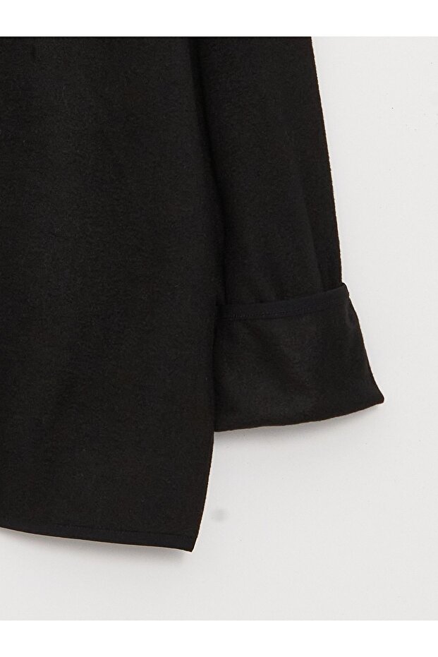 Мъжки суитчър от полар с дълги ръкави и стояща яка - 7