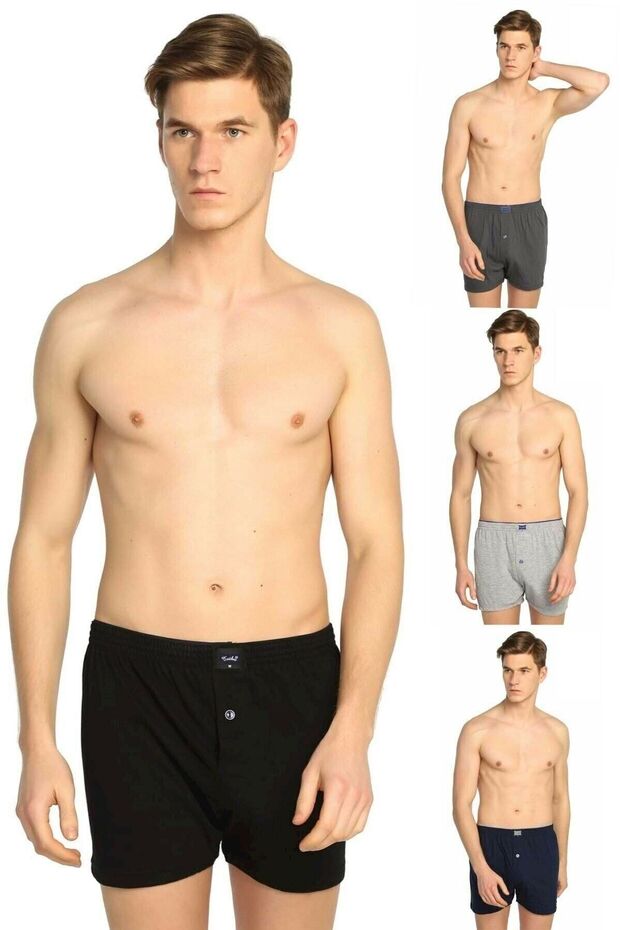 4 Pieces Mixed Color Towel Waist Boxer