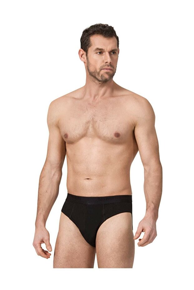 3 Pieces Black Color Sports Slip Panties