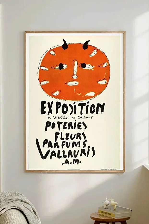Kağıt Poster Picasso Sergi Afişi - 1