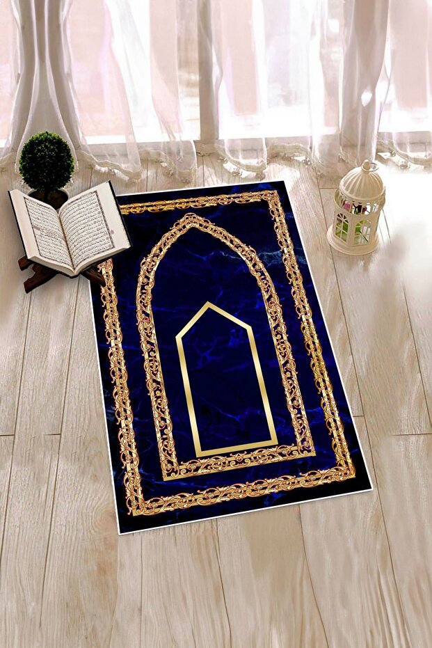 Digital Printed Non-Slip Base Washable Modern Prayer Rug Prayer Mat 70X130