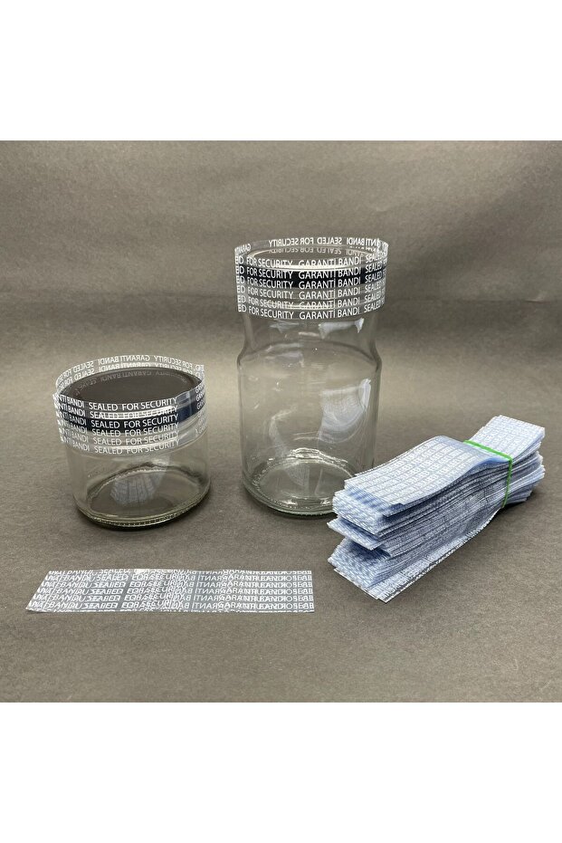 SAFETY SEAL, COMPATIBLE WITH 82MM MOUTH - PRINTED - JAR GUARANTEE SEAL - BOTTLE SAFETY SEAL, 50 PIECES