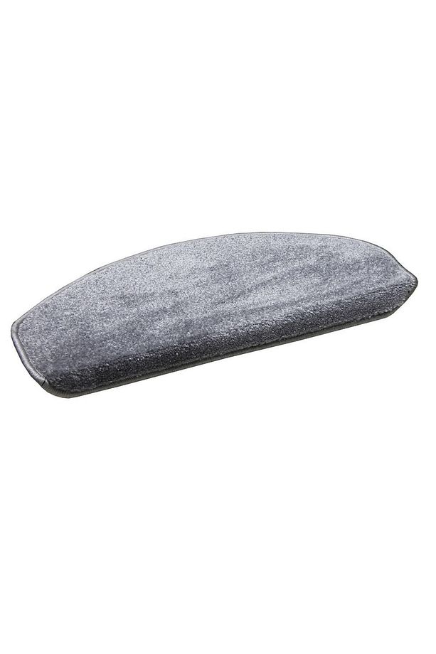 Oval Kendinden Yapışkanlı Tufting Merdiven Basamak Paspası - Açık Gri / Adet Olarak Satılır - 2