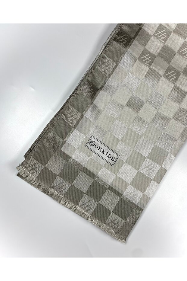 Dama Desen Monogram Şal - 2