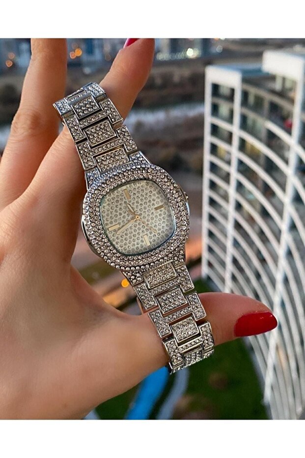 Kadın Taşlı Saat - 5