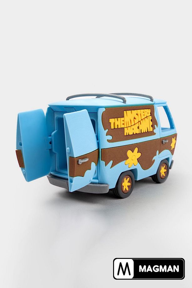 Scooby Doo Gizem Arabası, 37 Parça Le go Seti Eğitici Oyuncak Araba Yapım Seti Mavi Kahve Renk - 3
