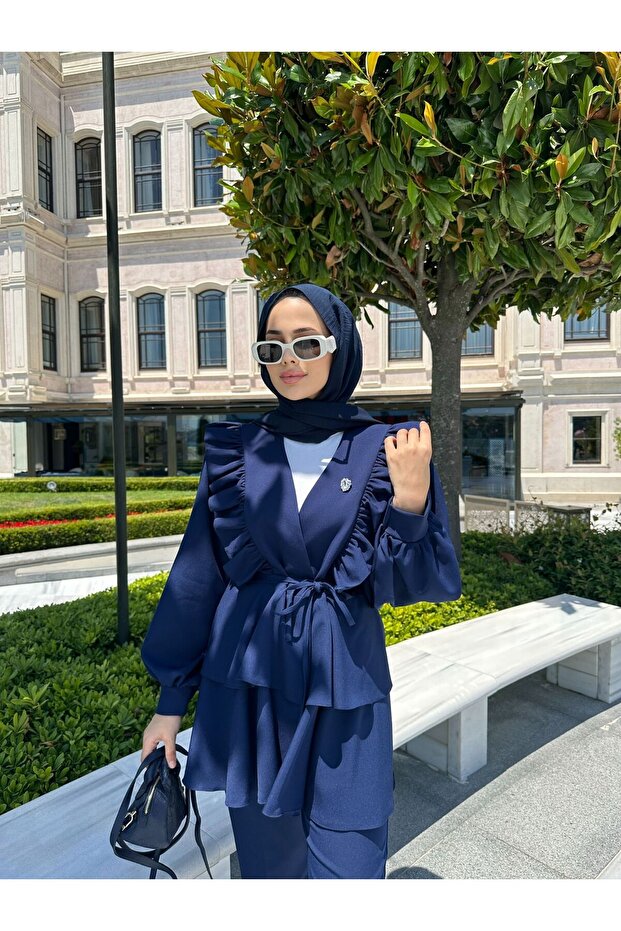 Set dublu Roza bleumarin - 5