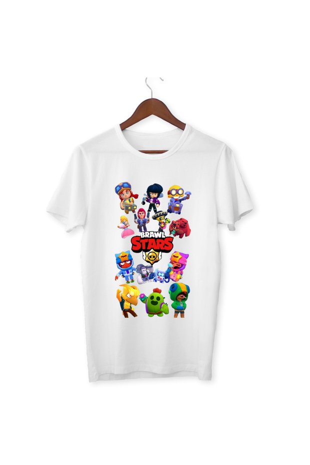 Brawl Stars Crow Spike Leon Kids Adult White T-Shirt Unisex Children's T-Shirt