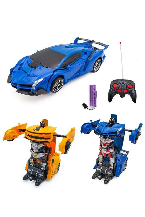 318-3a,4a U/k Şarjlı 1:18 Robot Olan Araba -1 Adet Stokta Olan Gönderilir - 1