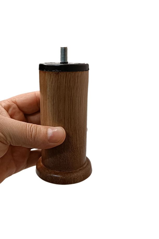 Plastik Baza Koltuk Kanepe Robot Süpürge İçin Yatak Ayağı 12 cm 3/8" Kalın Diş - 3