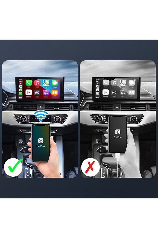 4.0 Cp2a 2 In 1 Android Oto & Apple Carplay Kablosuz Wireless Adaptör - 6