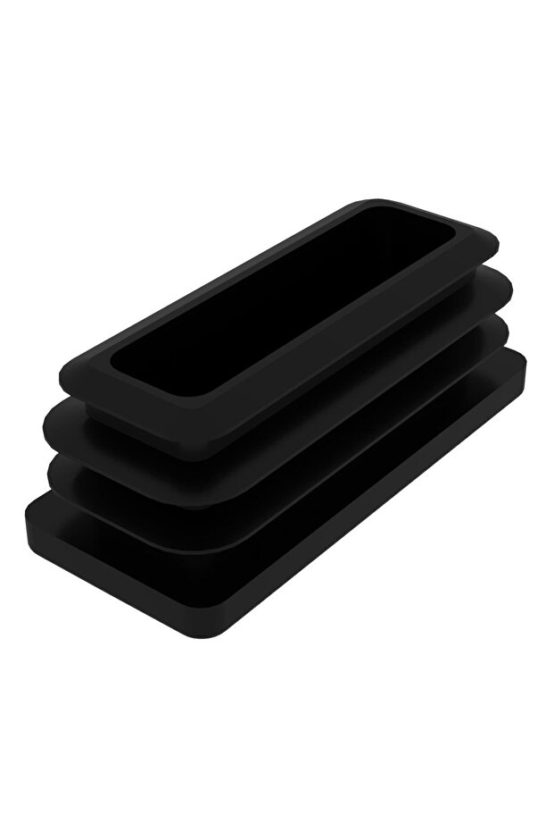 30x70 Mm Plastic Rectangular Interlocking Profile Plug (box) (4 Pieces) - 1