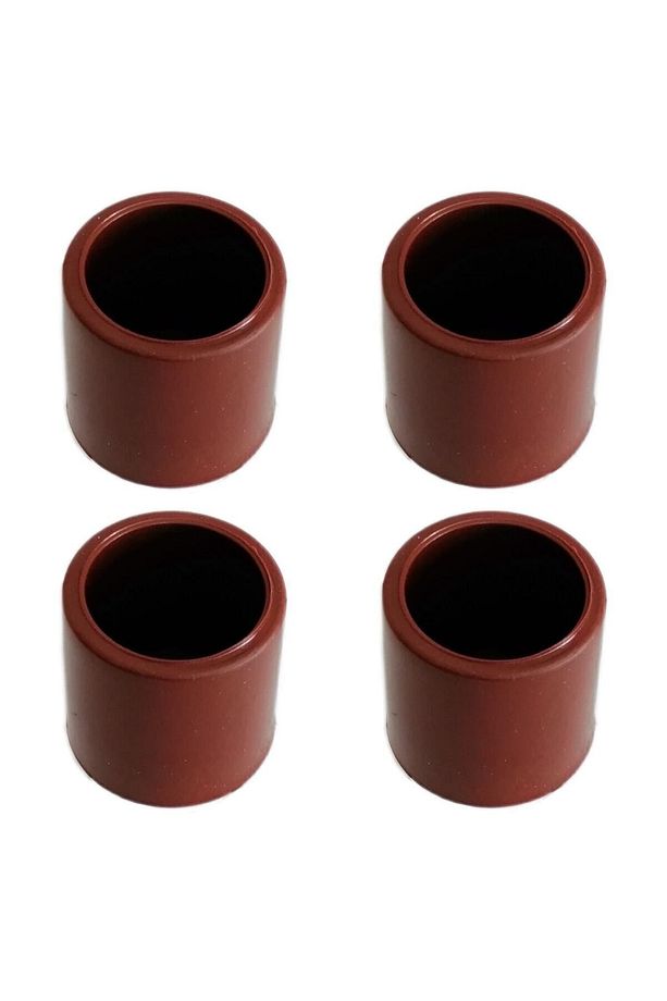 25 Mm Pvc Sandalye Profil Ayak Pabucu Sessiz Yumuşak - Kahve(4 Adet) - 2