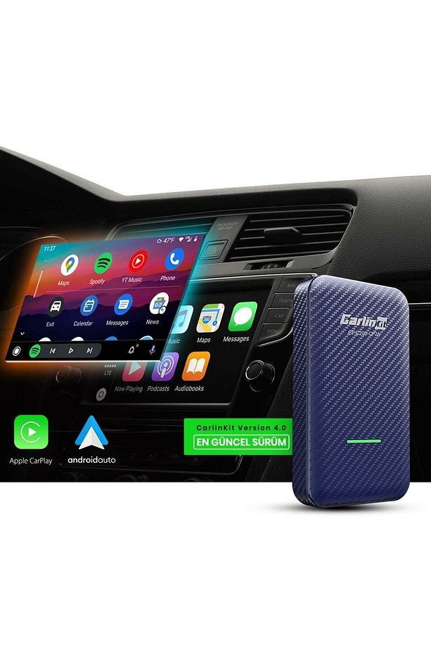 4.0 Cp2a 2 In 1 Android Oto & Apple Carplay Kablosuz Wireless Adaptör - 4