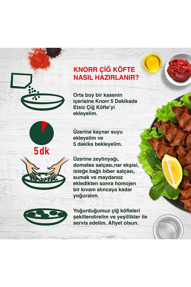 Cıg Kofte Setı 120 gr X 7 Adet - 5