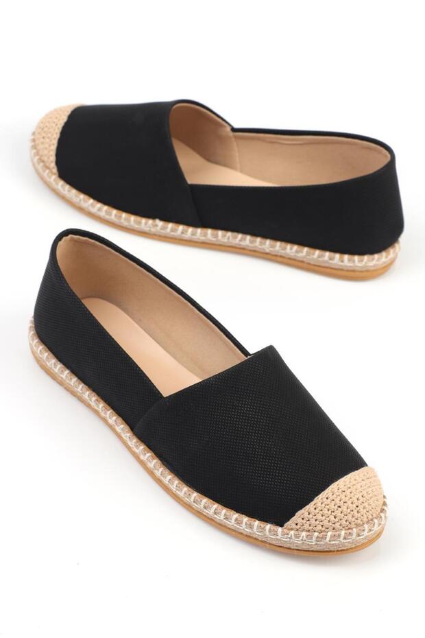 Capone Siyah Kadın Espadril - 6