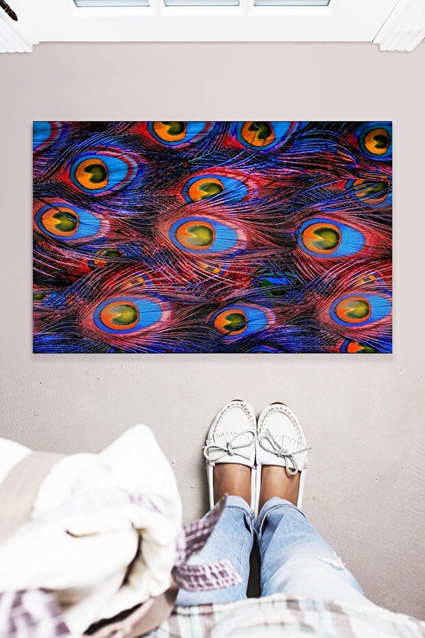 Peacock Indoor and Outdoor Multi-Purpose Decorative Door Mat 45X70