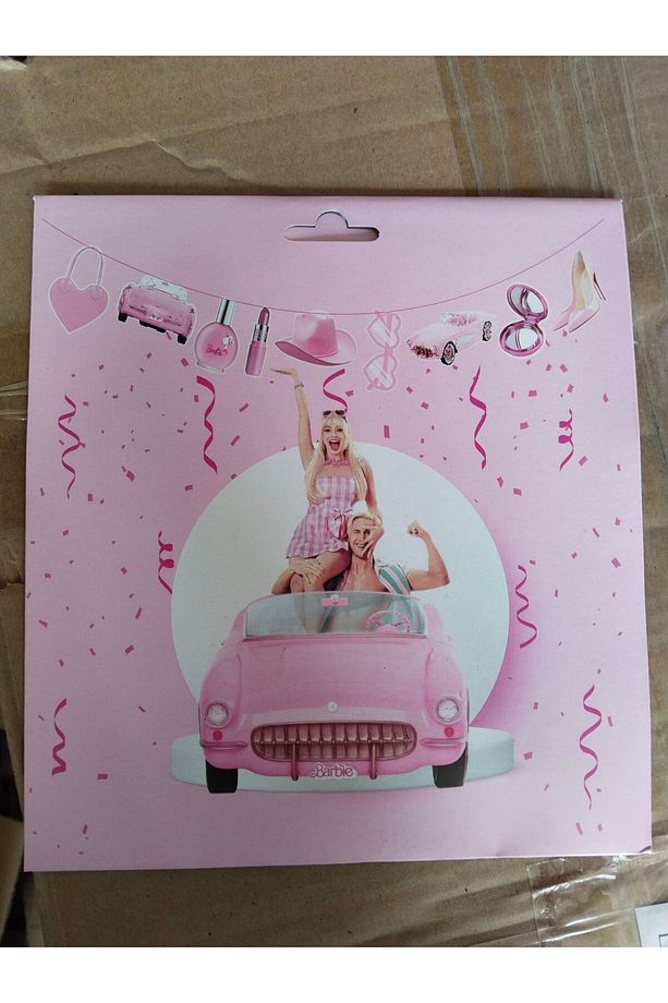 Barbie Zincir Balon Set Pastel Fuşya Makaron Pembe Dekor Süs Ve Mısır Kutusu Hediyeli - 2