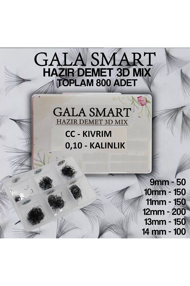 HAZIR DEMET 3D CC KIVRIM 0,10 KALINLIK MİX KUTU (800 ADET) - 1