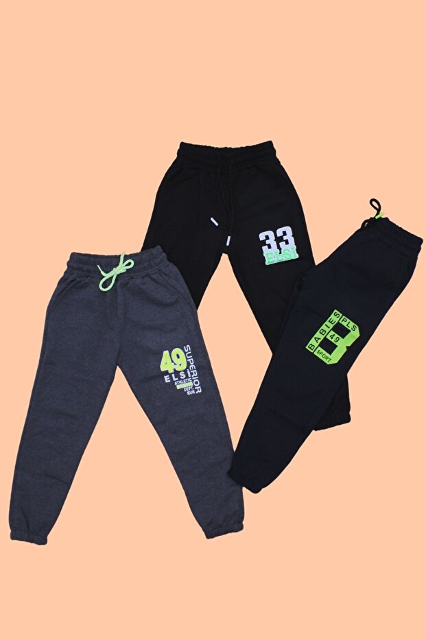 Boy's 3-Piece Sweatpants
