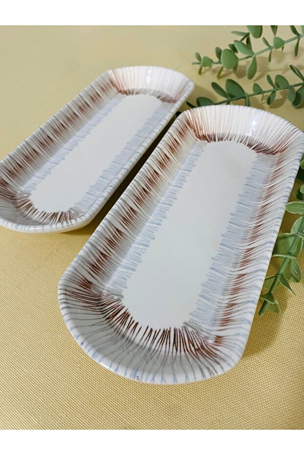 Blue Eyes 2 Adet Oval Kahvaltı Tabağı - 3