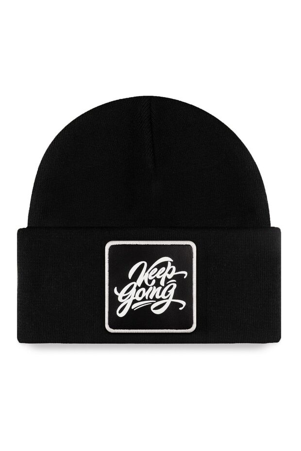 V1 Keep Going Logolu Siyah Bere - 1