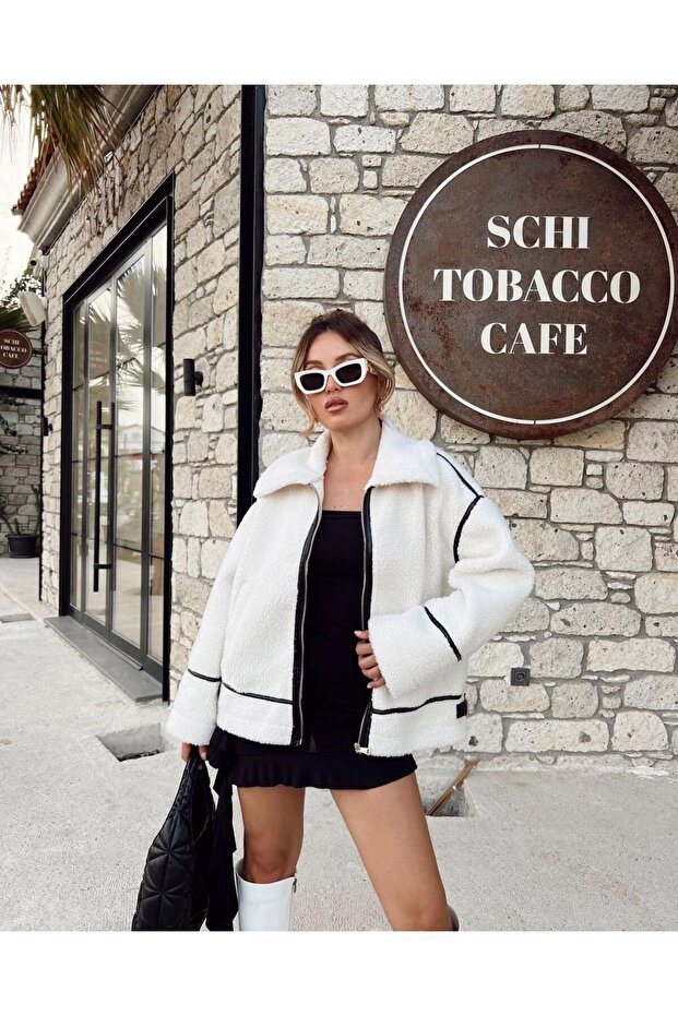 Faux Fur Plush Jacket - 1