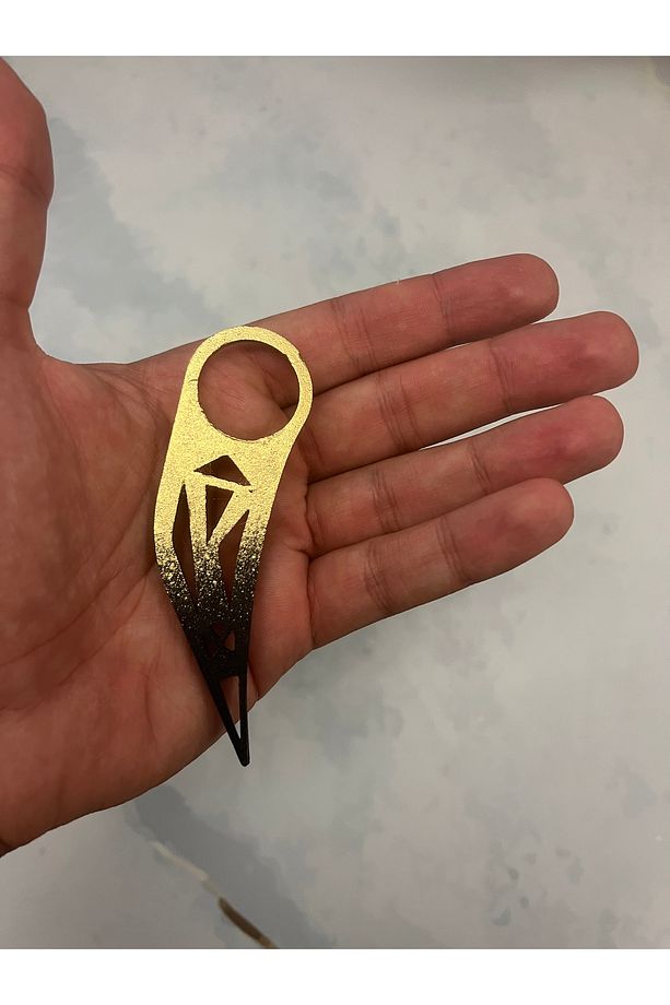 Gold Siyah Karambit - Valortant Karambit - CsGo Karambit Bıçak Figürü - 5