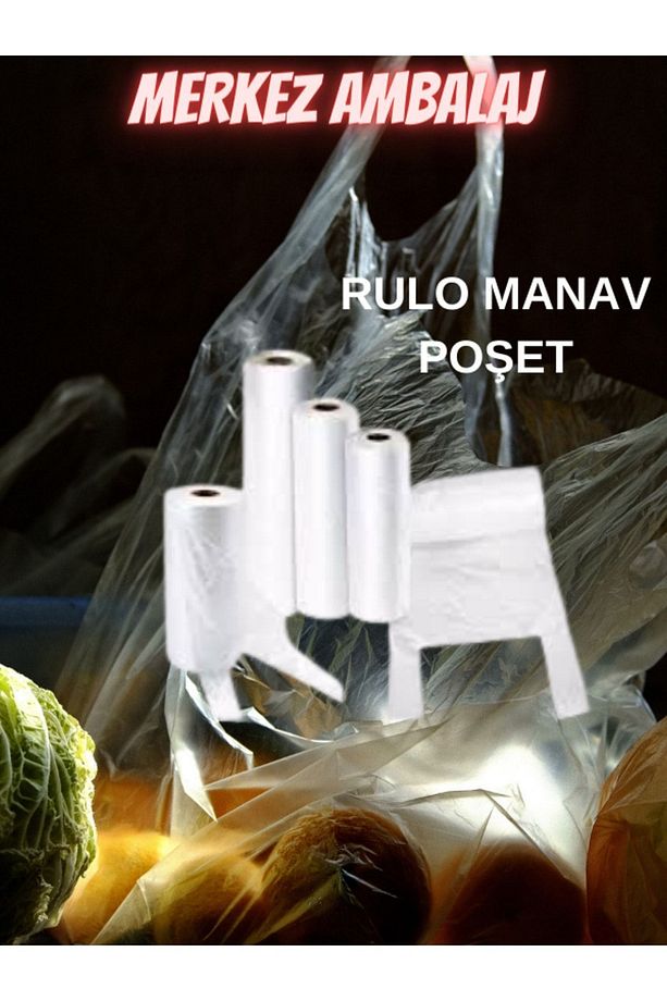 Rulo Poşet Manav Poşeti Orta Boy 24x43 Yeşillik Çiğköfte Manav Buzdolabı Sebze Meyve - 2