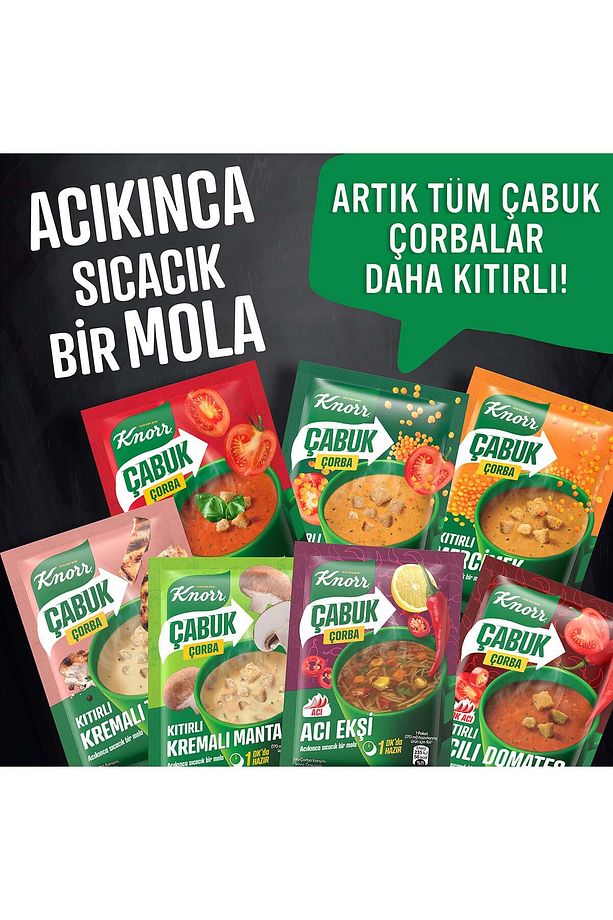 Acılı Domates Çabuk Çorba 22 gr X 12 Adet - 6