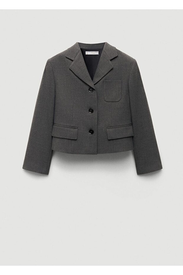 Cepli crop blazer ceket - 3