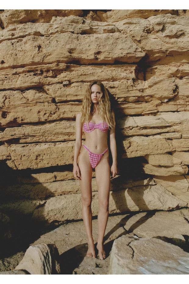 Çizgi desenli bikini altı - 6