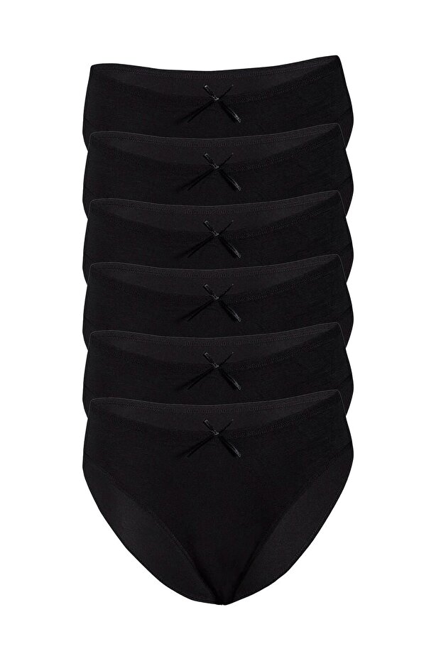 Özten Women's 6 Pack Bamboo Bikini Panties