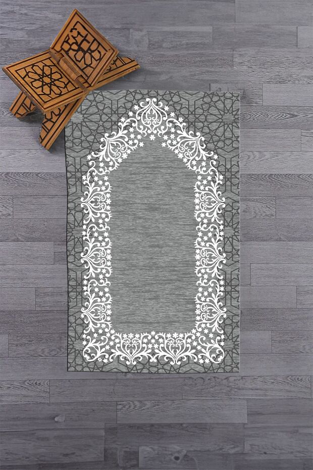 سجادة صلاة رقمية مطبوع قابلة للغسل وبسيطة وأنيقة مقاس 70x130 سم