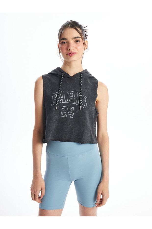 Women's Crop - Hooded and Printed