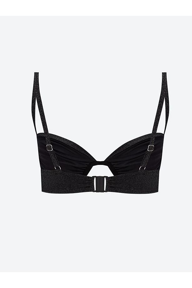 LCW DREAM Dikişli Pedli Düz Sim Detaylı Kadın Bikini Üst - 2