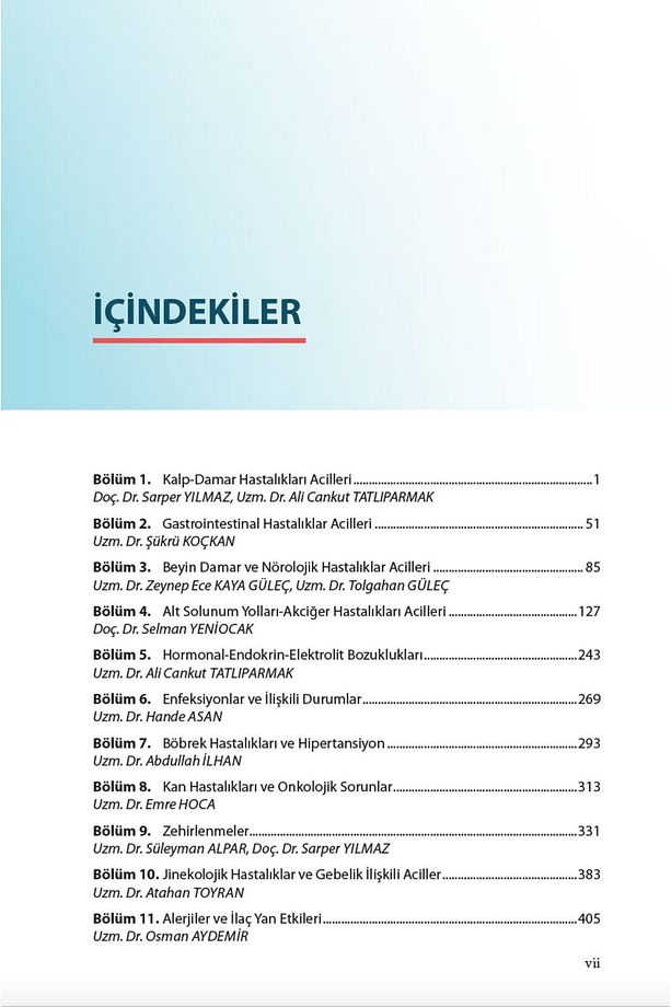 Acil Tıp Order ve Reçeteler / Kolektif / EMA Tıp Kitabevi / 9786257849821 - 5