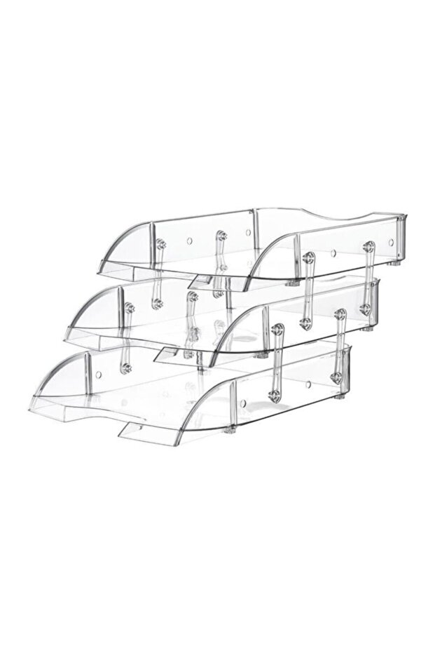 Triple Movable Document Shelf Transparent - 1