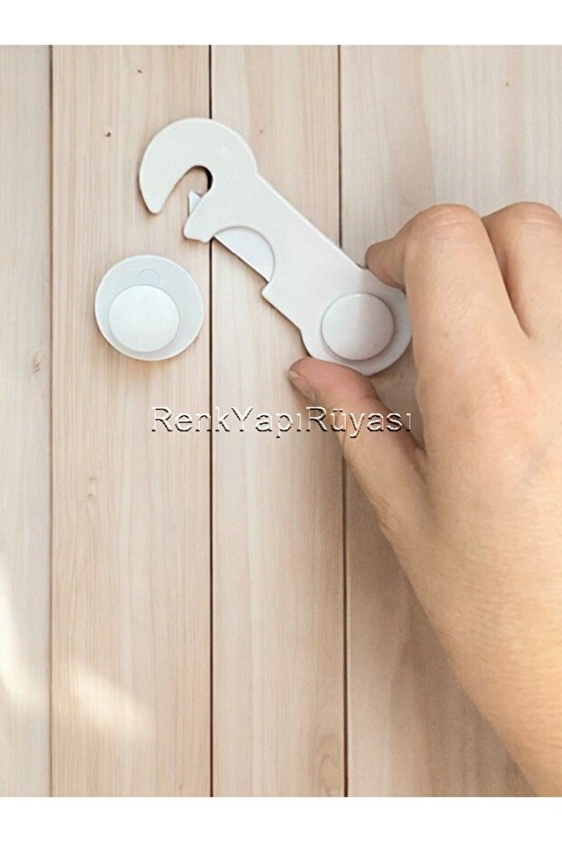 Child Lock, Drawer Lock, Double Door Cabinet Lock, Hook Lock (3 Pieces)