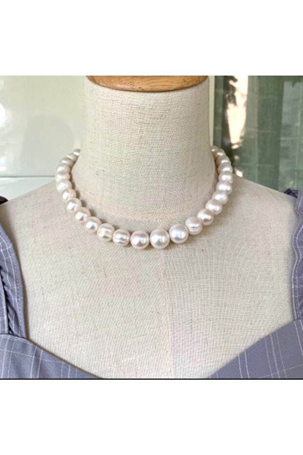 Large Glass Pearl Necklace