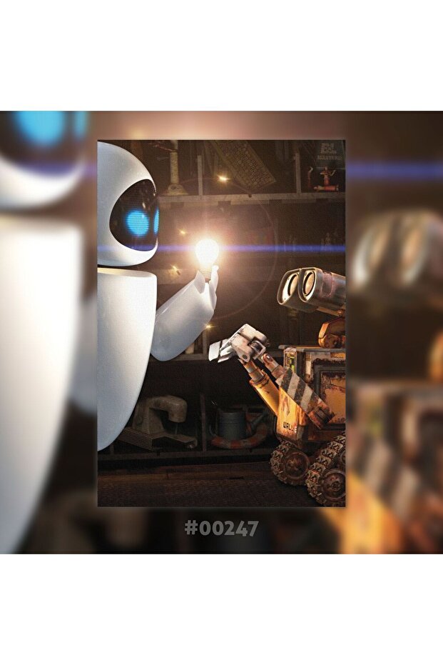 Wall-e Baskılı Ahşap Tablo - 1