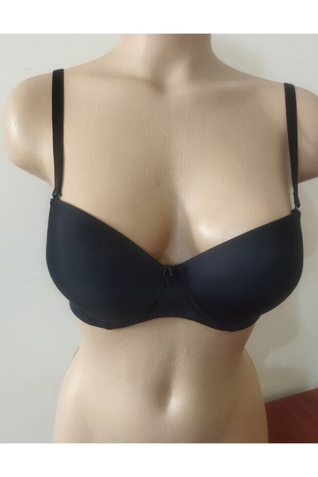 Covered Underwire Bra with Full Support Inside - 1