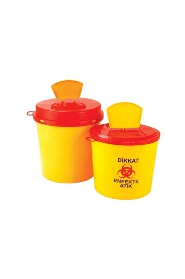Tıbbi Atık Kutusu. Plastik.10 Adet Kilitli Kapak 5 Litre. 10 Adet 901365 - 1