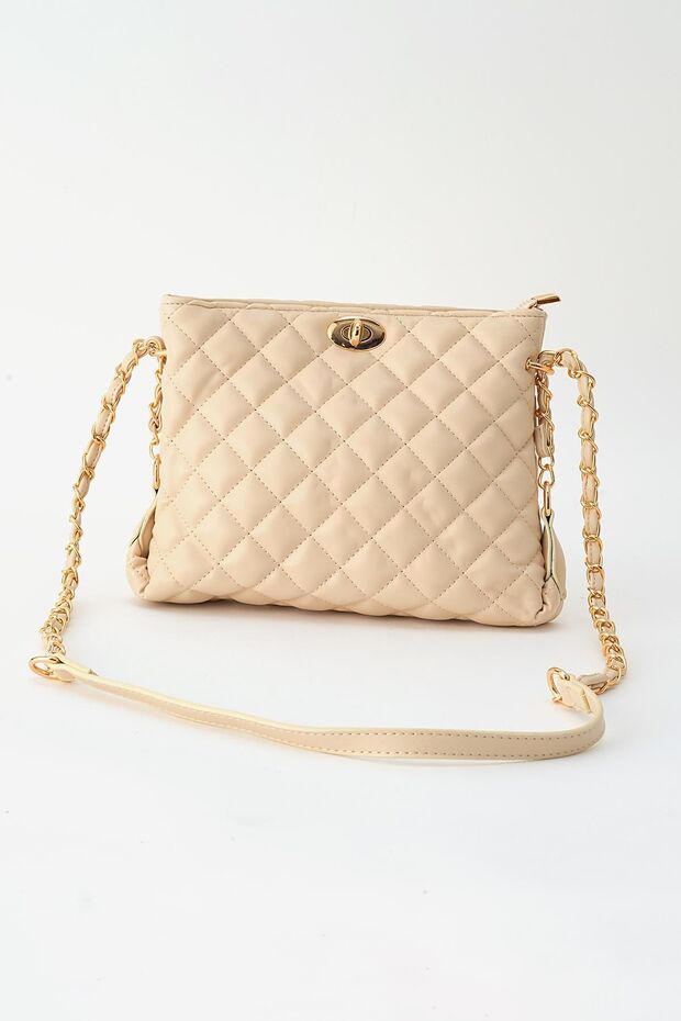 Geanta de umar crem matlasata model 3008 - 2