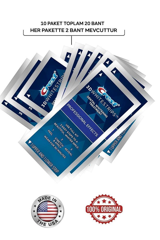 3d Whitestrips Professional Effects (10 Paket / 20 Bant) - 4