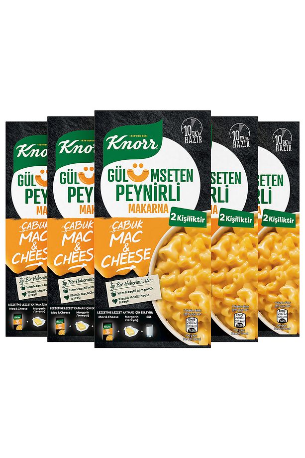 Çabuk Makarna Mac And Chesee Gülümseten Peynirli, 212 G X5 - 2